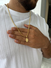 Cargar imagen en el visor de la galería, Cadena Militar 2.5mm y 65cm + Dije Virgen Tallada