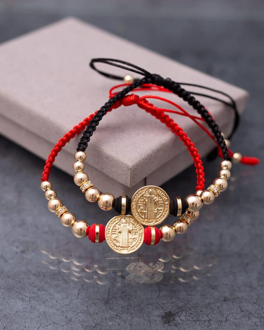 Pulseras San Benito Protector Balín Liso ( LAS 2 )