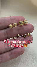 Cargar y reproducir el video en el visor de la galería, Set 3 pares de topos Balín + topos Regalo
