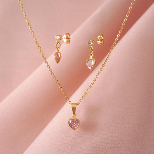 Aros+ Dije y Aretes Corazón 44501 - 24072 - 34072